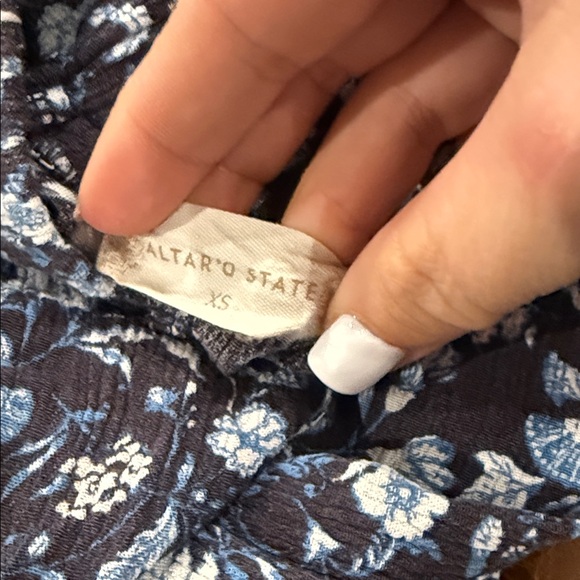 Altar'd State Blue and White Floral Maxi Skirt - XS - Picture 2 of 5